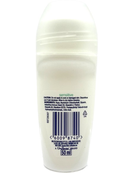 Dove Deodorante Roll-on 50ml - Sensitive - 48h - No Alcool